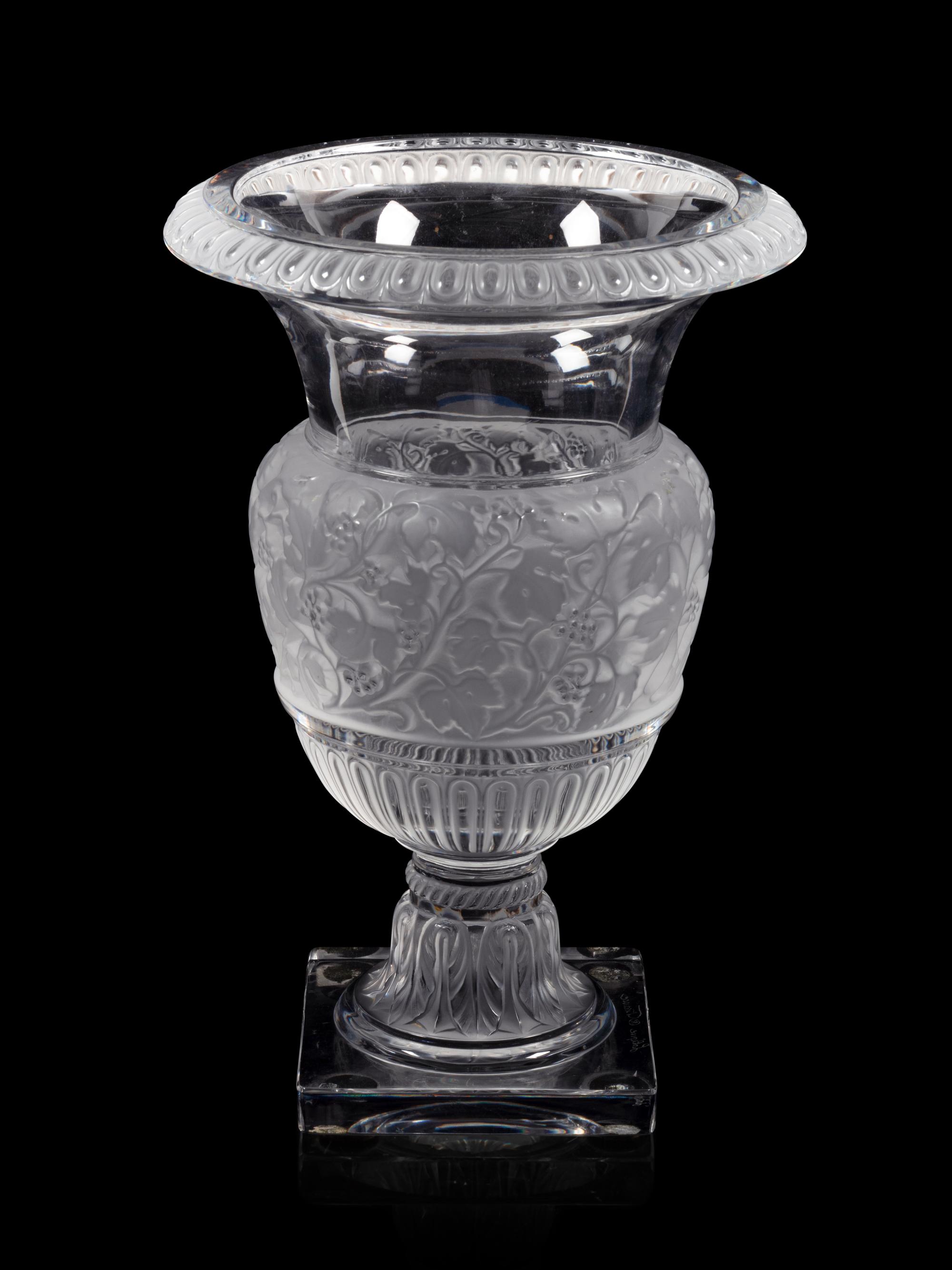 A Lalique Versailles Vase