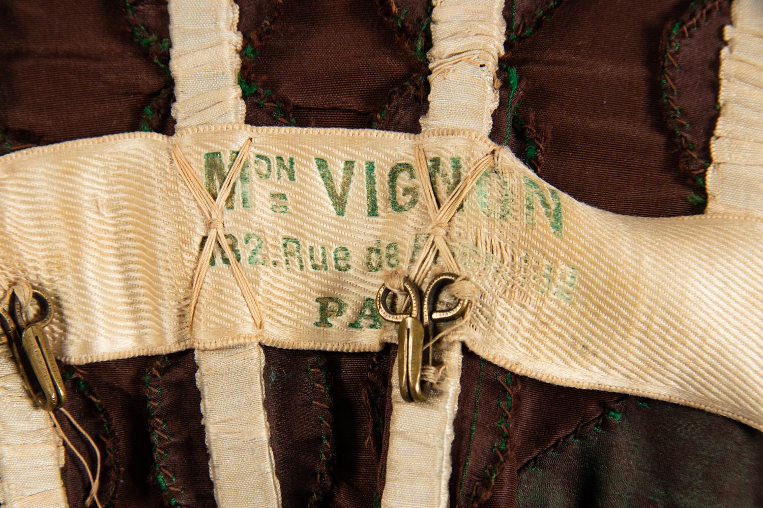Two Silk Bustle Dresses, 1890s