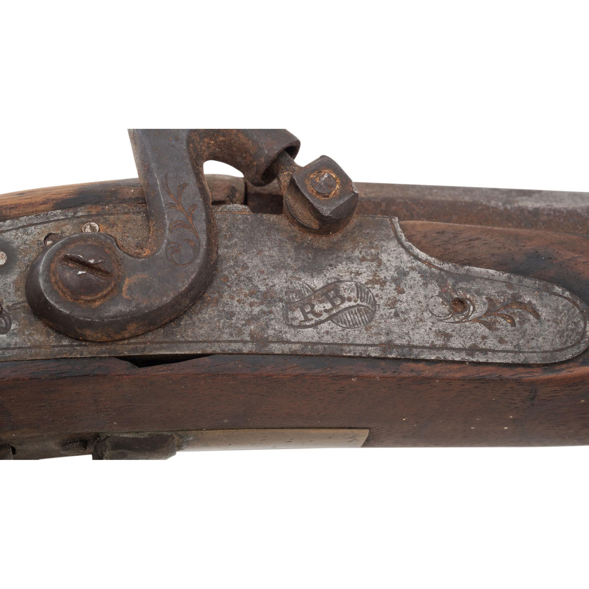 Pair of Halfstock Percussion Target Rifles Including: Unmarked Contemporary and John Rickets