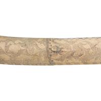 Highly Decorated Ottoman Kilij with Engraved Metal Covered Scabbard