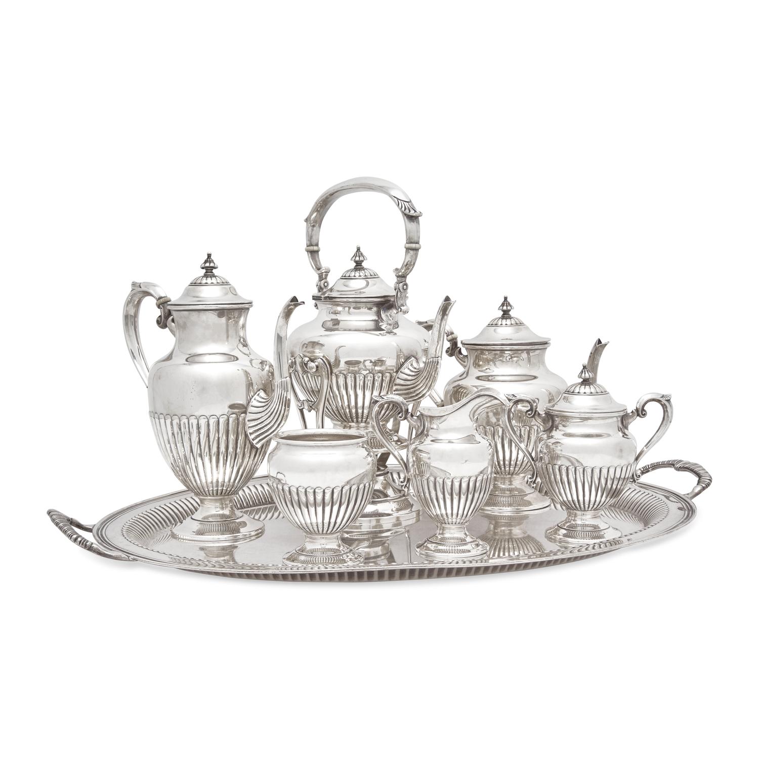 An American Silver Seven-Piece Tea and Coffee Service