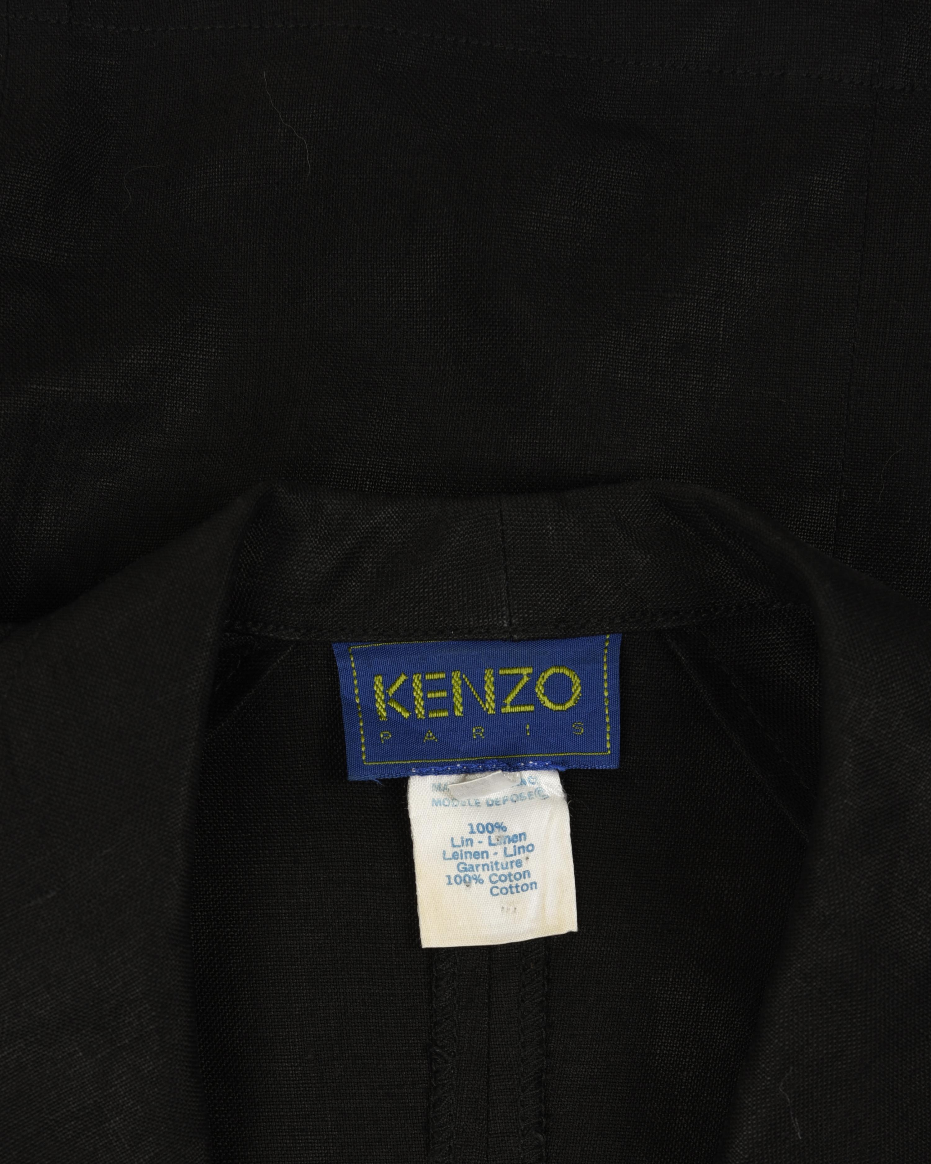 Eight Kenzo Items: One Dress, One Four-Piece Ensemble, One Two-Piece Jacket Ensemble, and One Vest