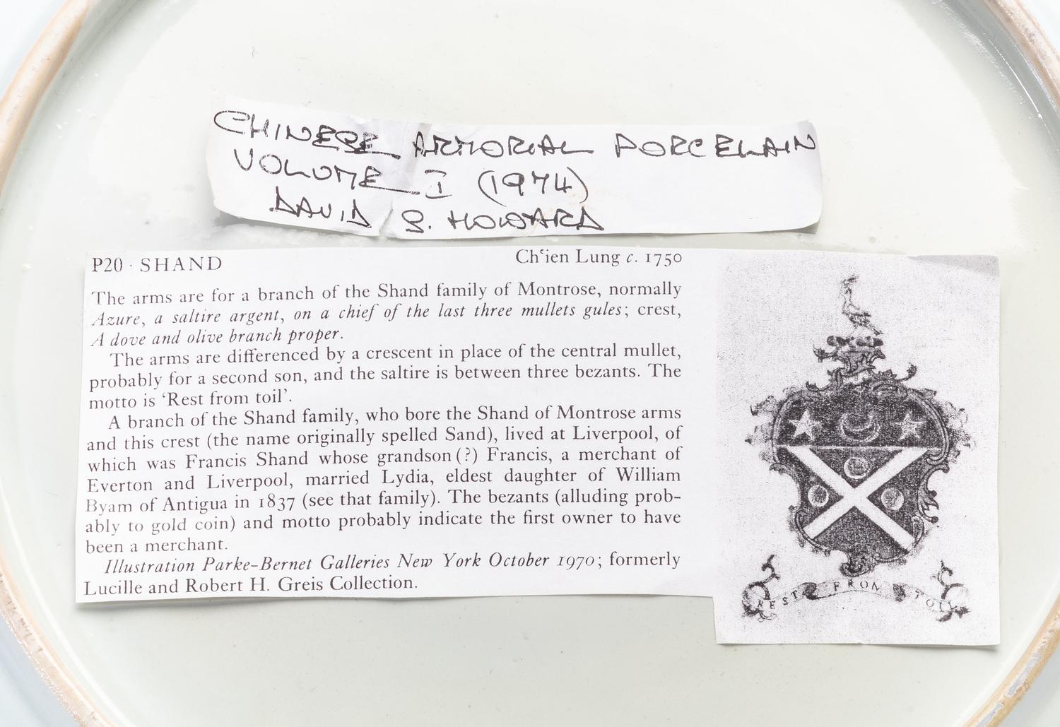 A Chinese Export Porcelain Armorial Charger