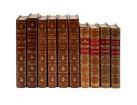 [BINDINGS]. STEVENSON, Robert Louis (1850-1894). A group of 8 finely bound FIRST EDITIONS by and about Stevenson, comprising:
