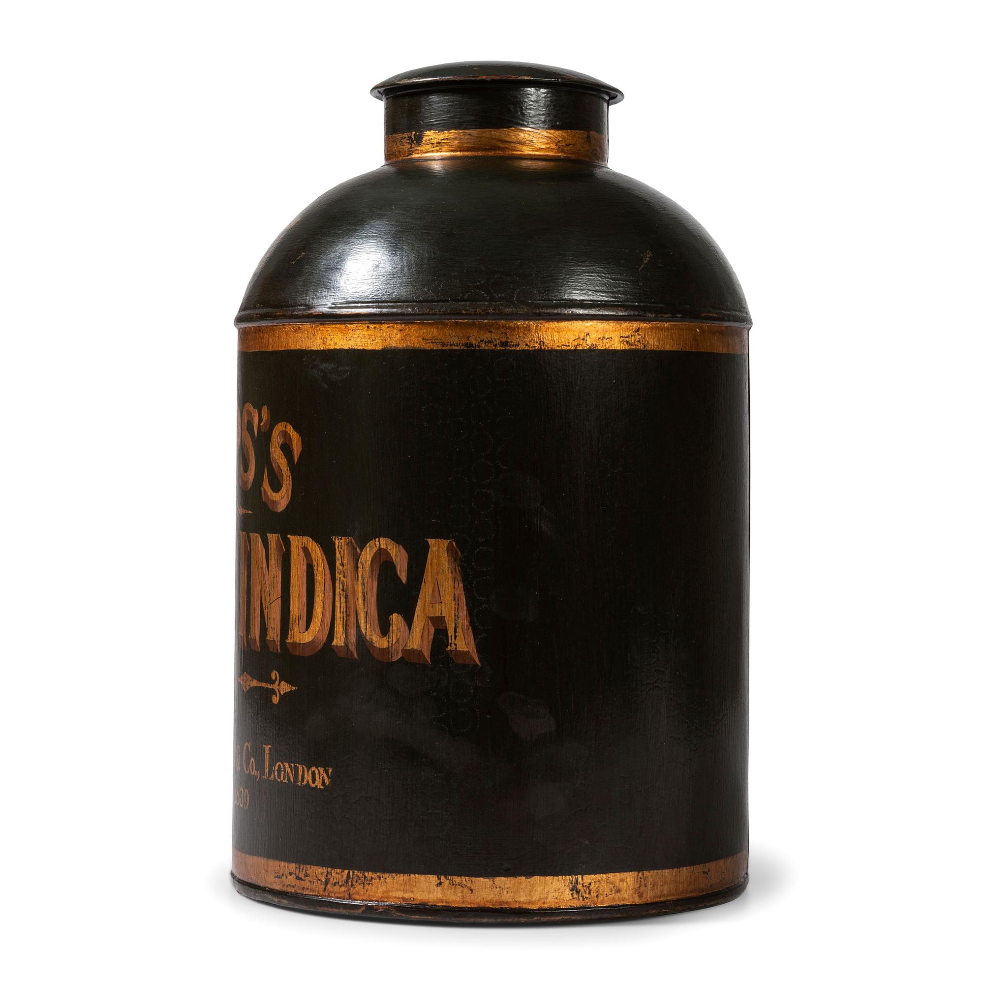 A Painted Tin Epps's Opium Indica Drug Cannister