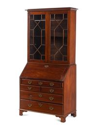 A George III Mahogany Secretary Bookcase