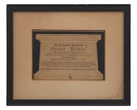 [Literature] [Dickens, Charles] Mourning Card