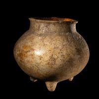 A Mixtec Onyx Tripod Bowl