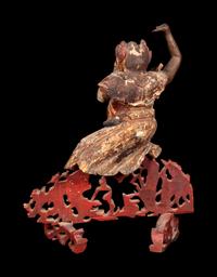A Chinese Wood Carving of Demon, Gui