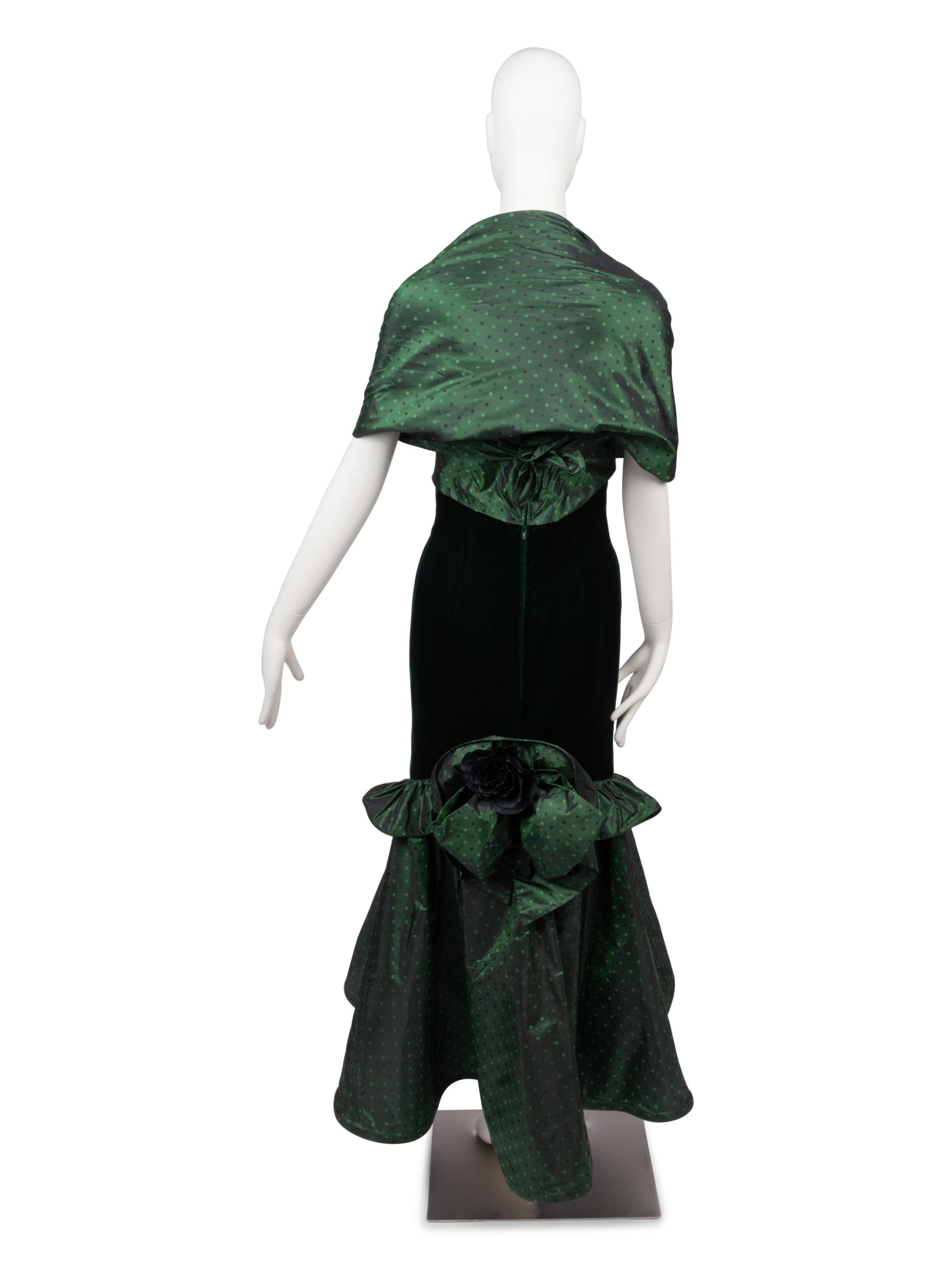 Nina Ricci Evening Dress with Stole, 1988