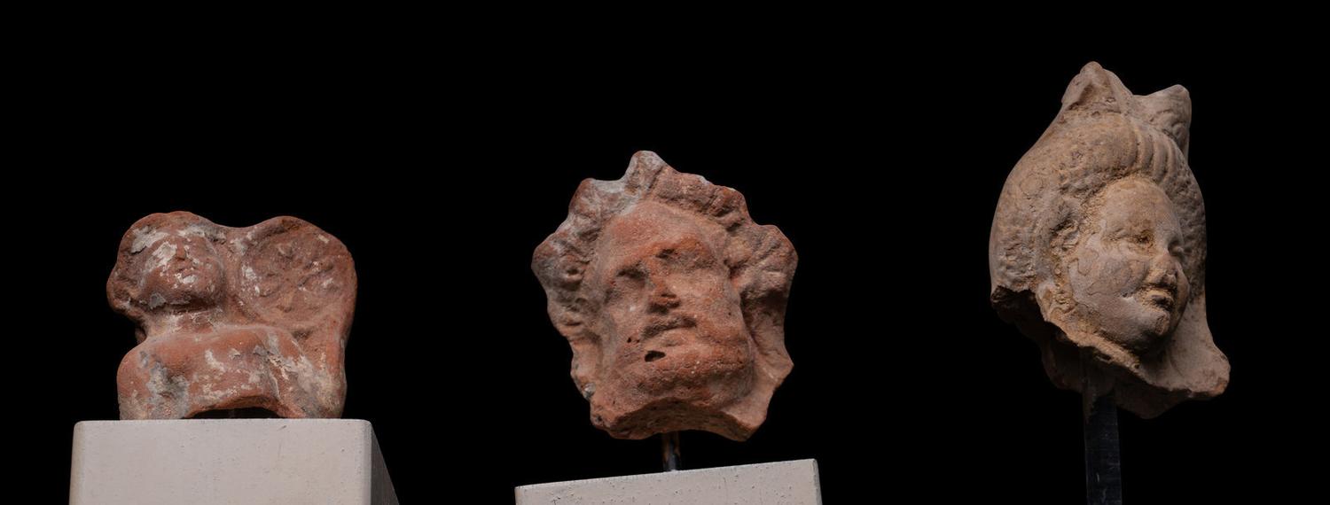Nineteen Greco-Roman Terracotta Heads