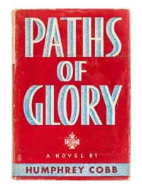 COBB, Humphrey (1899-1944). Paths of Glory . New York: The Viking Press, 1935.