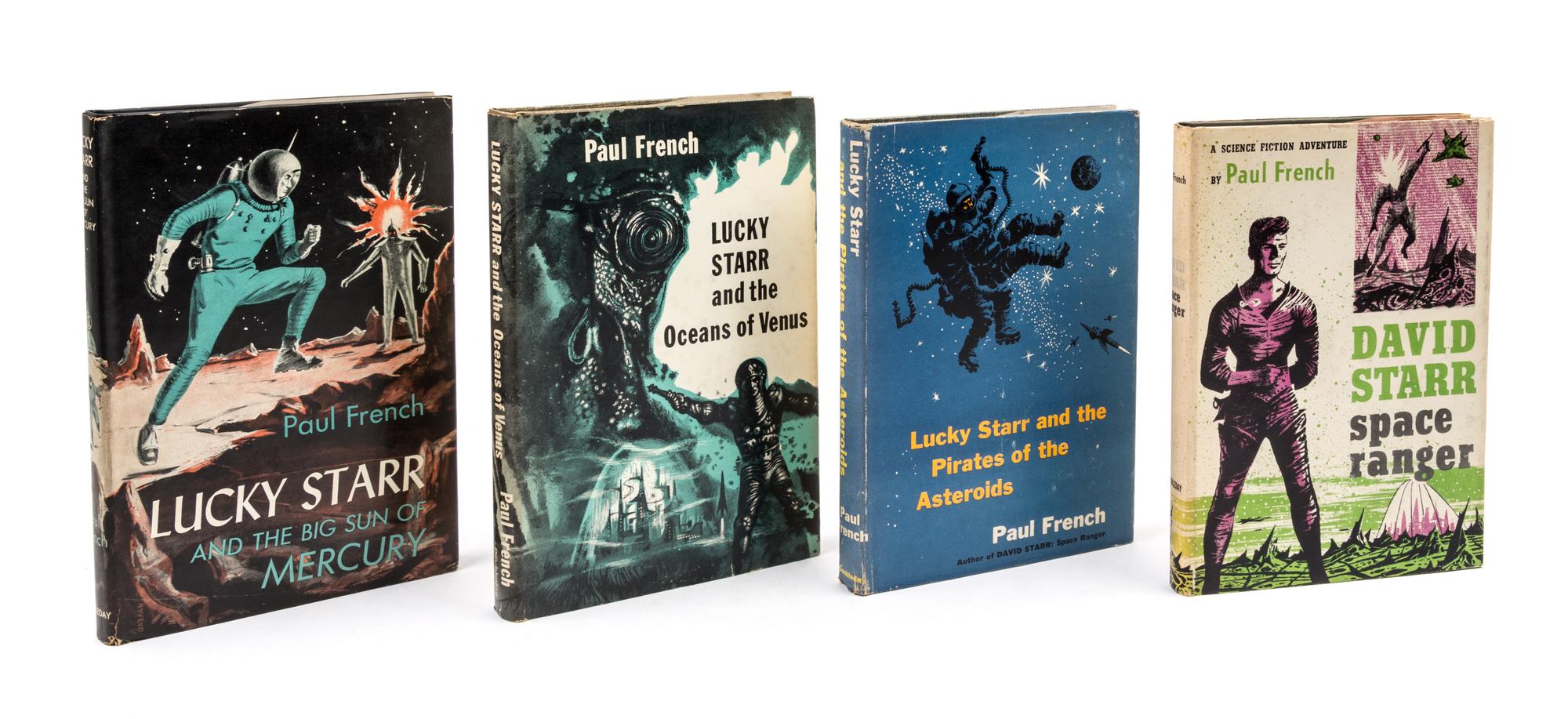 [ASIMOV, ISAAC] FRENCH, PAUL, pseud. 4 first edition Starr titles by Asimov as French.