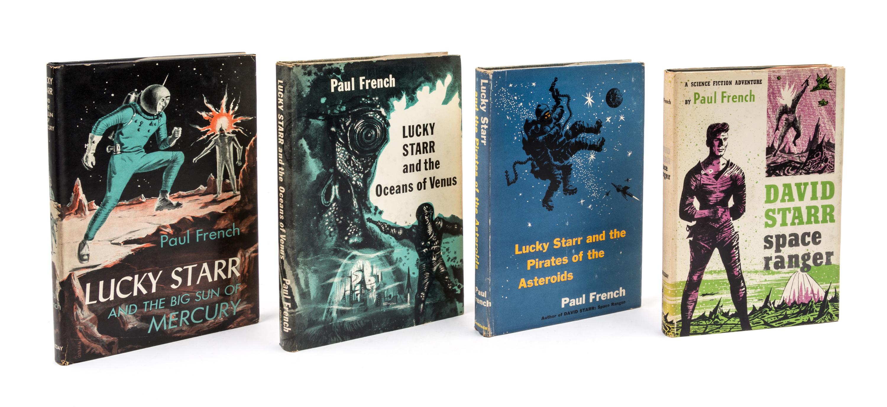 [ASIMOV, ISAAC] FRENCH, PAUL, pseud. 4 first edition Starr titles by Asimov as French.
