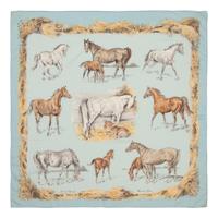 Four Hermès 90cm Cashmere and Silk Scarves