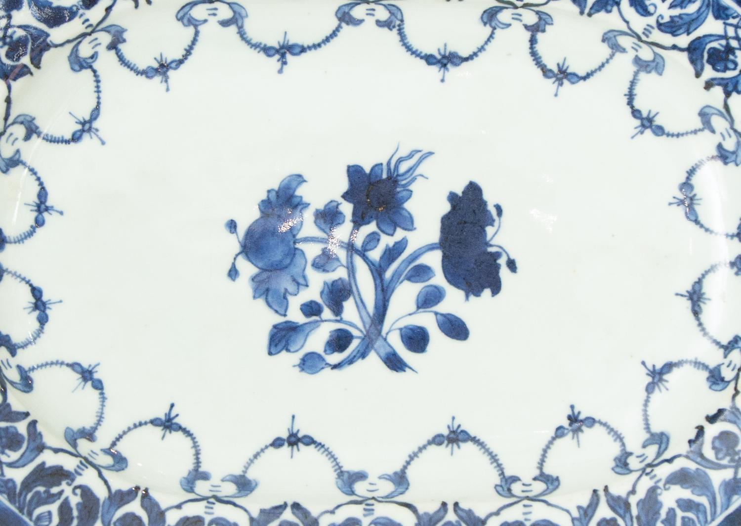 A Chinese Export Blue and White Porcelain Partial Dinner Service
