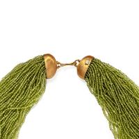 ANGELA PINTALDI, MULTISTRAND PERIDOT BEAD NECKLACE