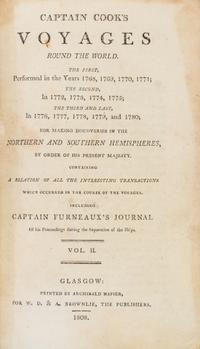 COOK, CAPTAIN JAMES. Captain Cook's Voyages Around the World. Glasgow, 1807. 2 (of 3) vols.