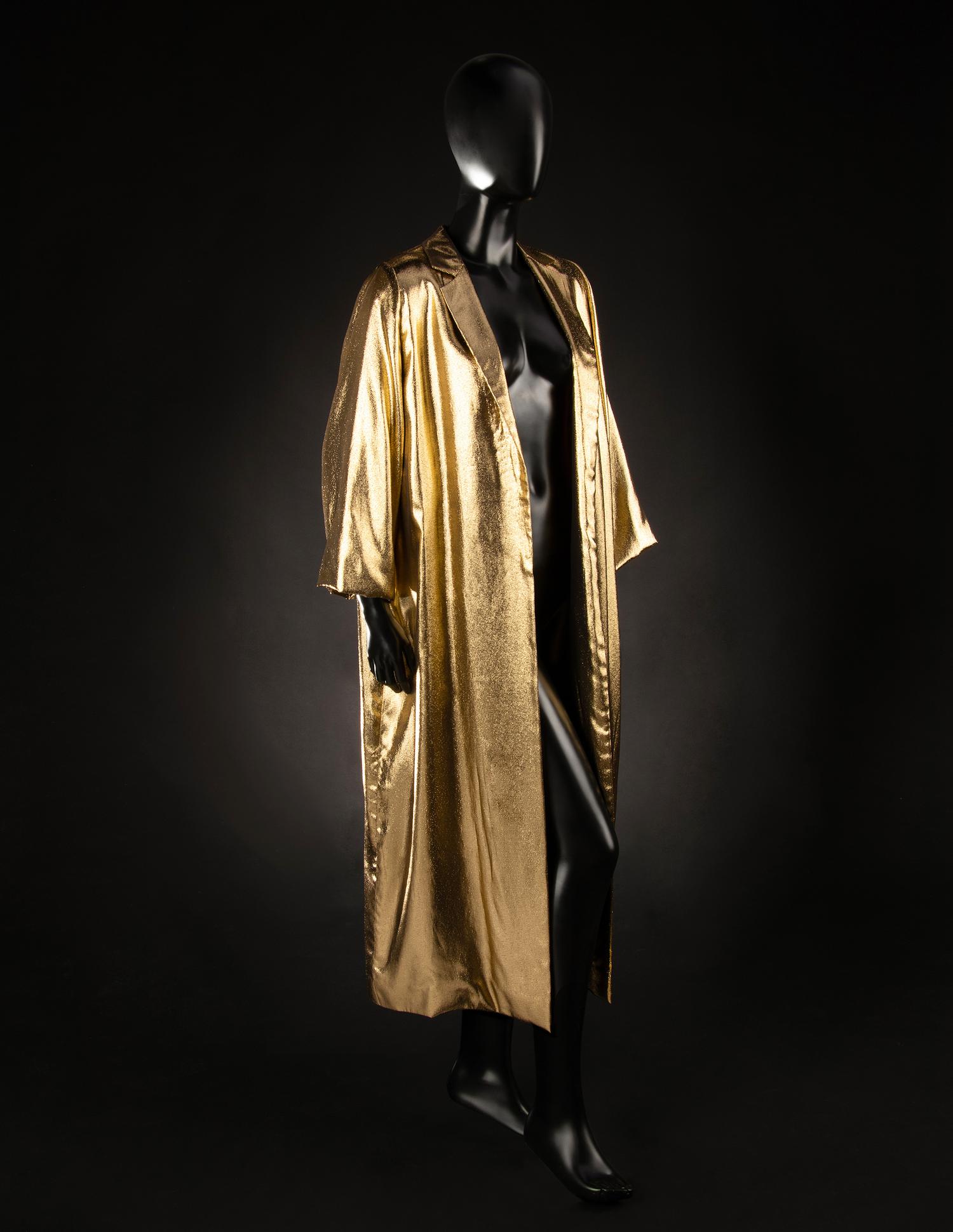 Christian Dior Haute Couture Lamé Long Jacket