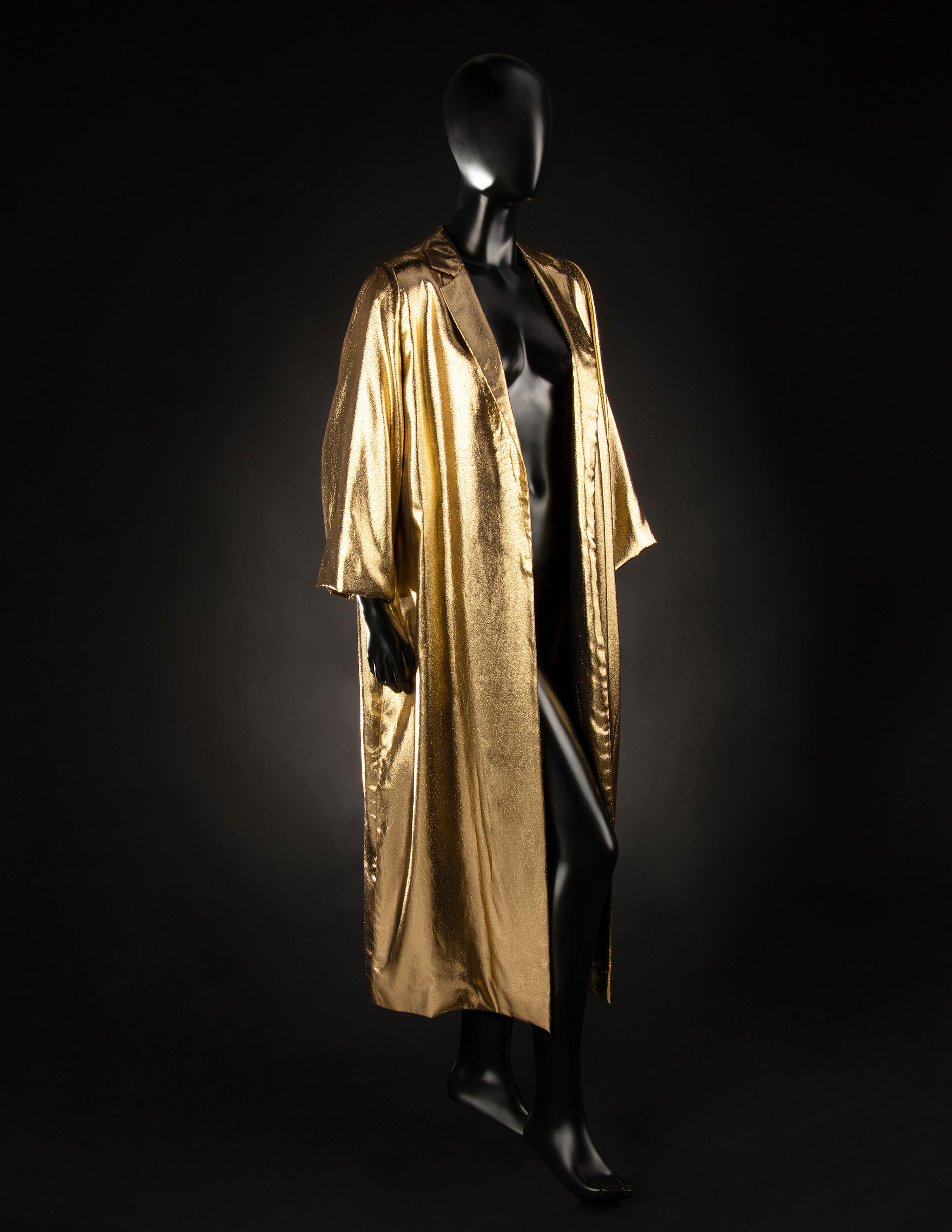 Christian Dior Haute Couture Lamé Long Jacket