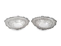 Two American Pierced Silver Footed Bowls — GORHAM MANUFACTURING COMPANY, PROVIDENCE, RHODE ISLAND, EARLY 20TH CENTURY