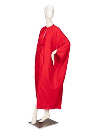 RALPH RUCCI, SCARLET LINEN KAFTAN