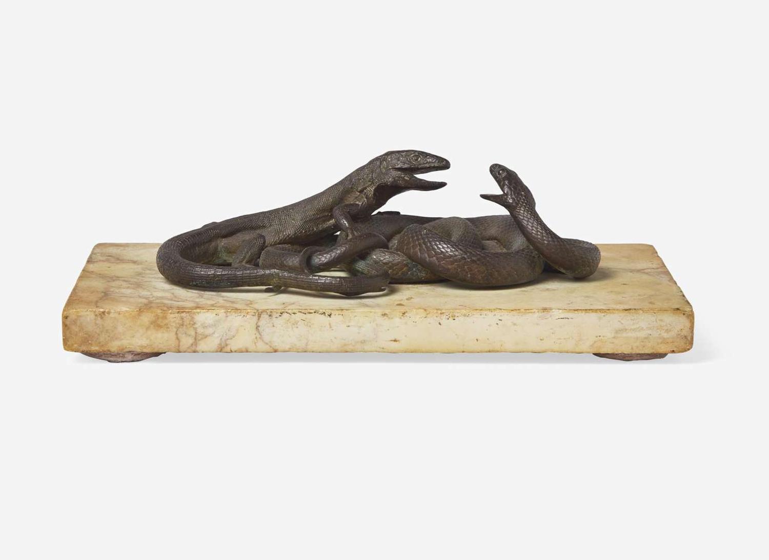 Italian School (possibly 17th century) - Lizard and Snake