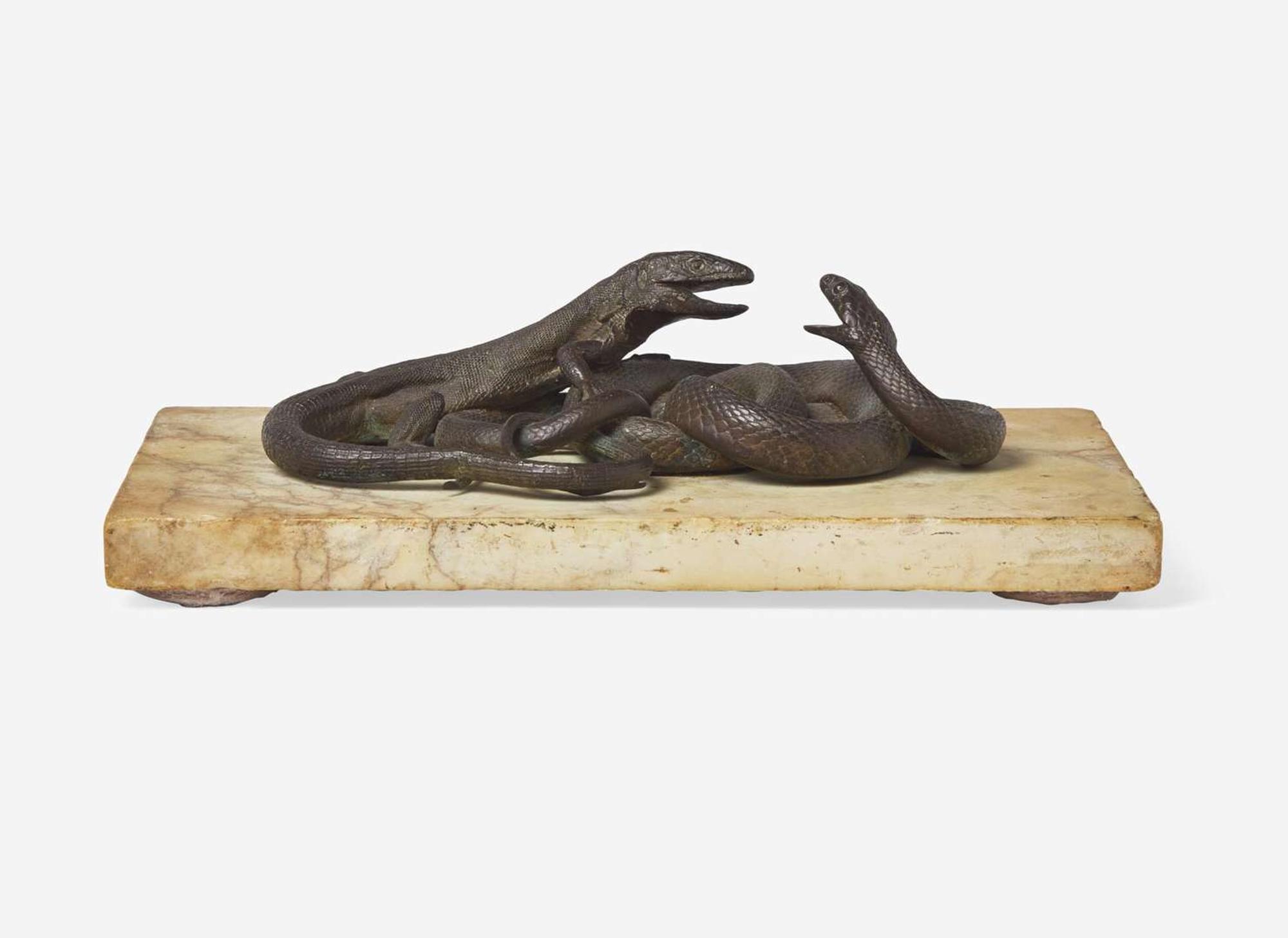 Italian School (possibly 17th century) - Lizard and Snake