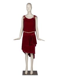 Paquin Velvet Flapper Dress, 1928
