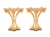 A Pair of George III Style Giltwood Wall Brackets
