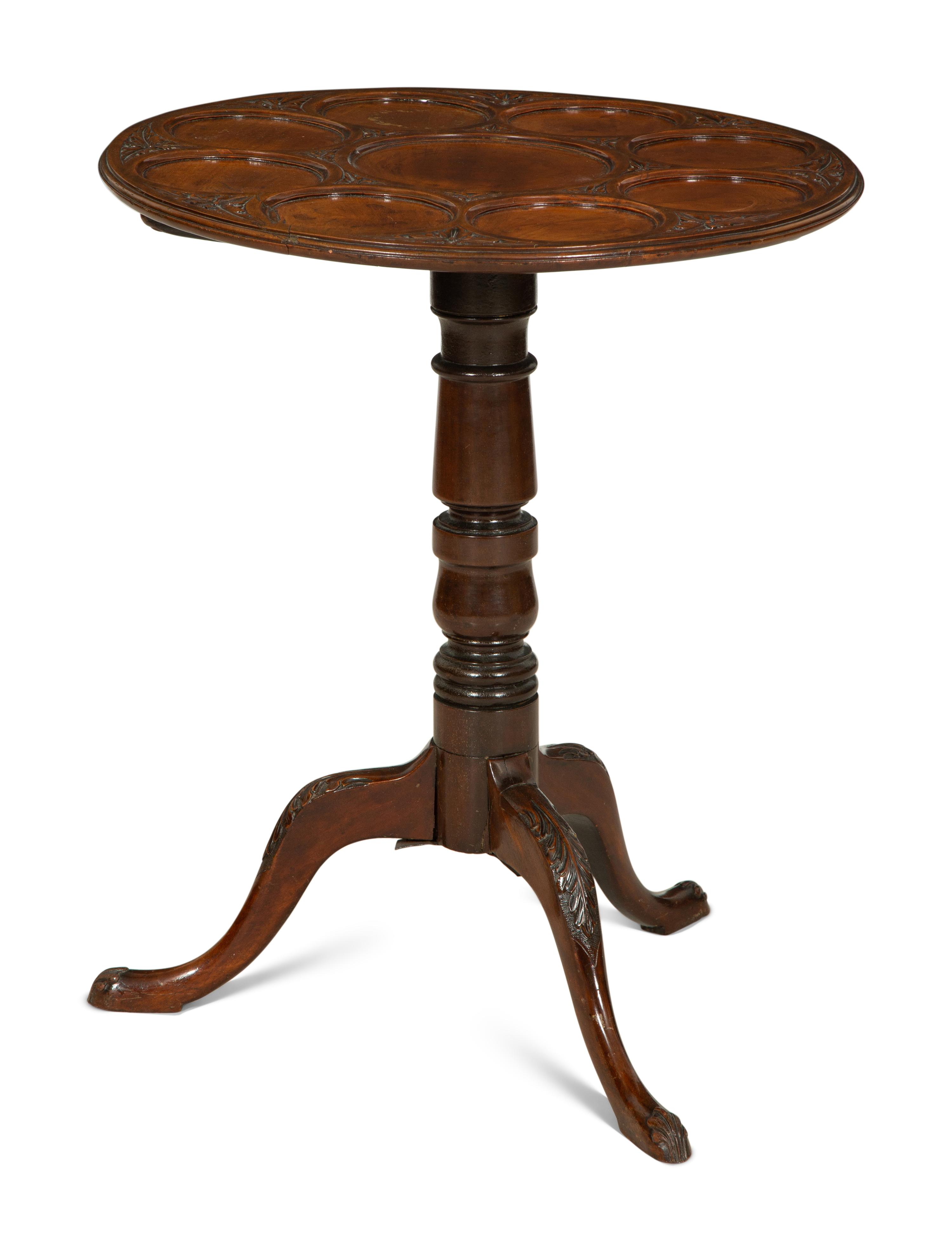 A George III Carved Mahogany Supper Table