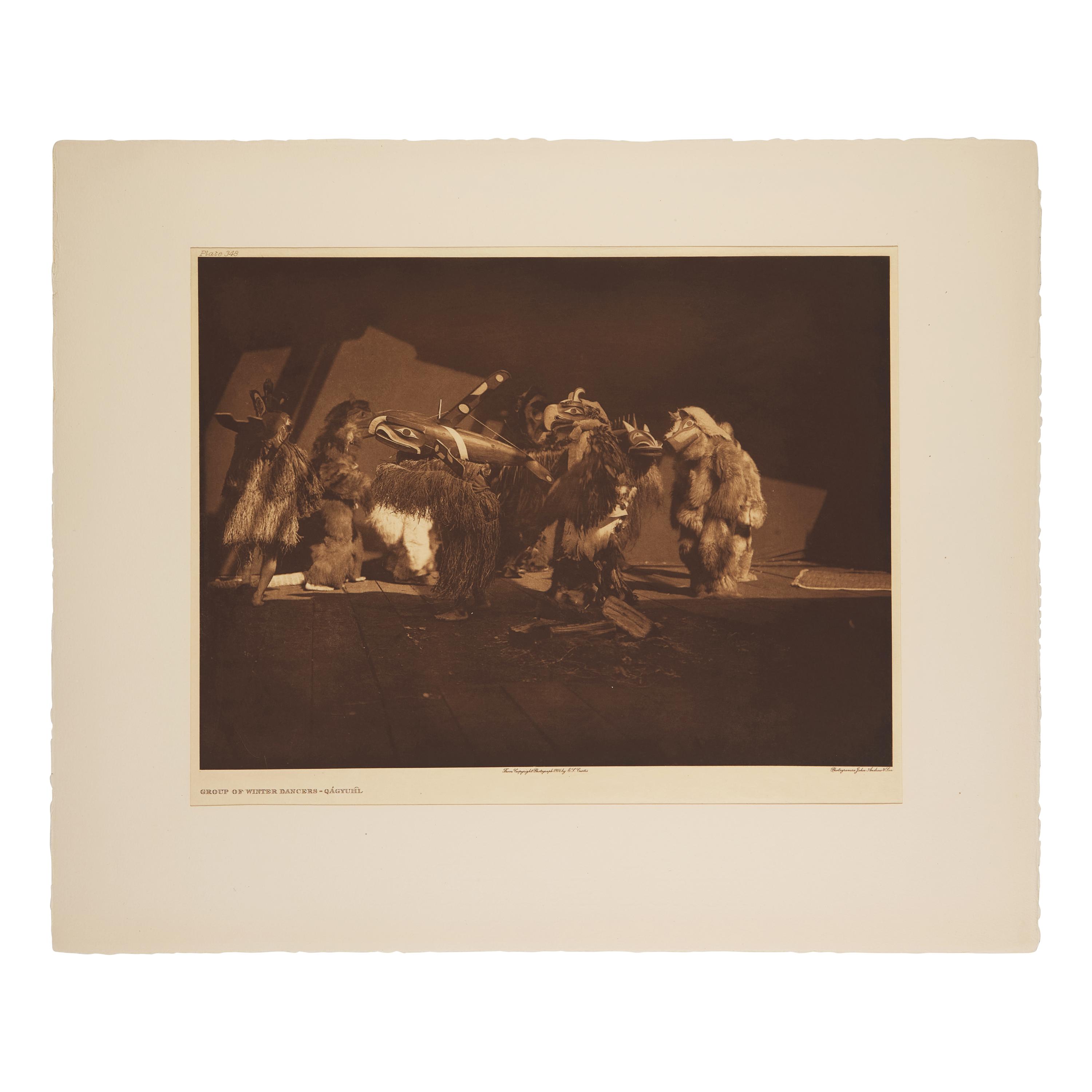 Edward Curtis (American, 1868-1952) — Group of Winter Dancers - Qagyuhl Plate 348