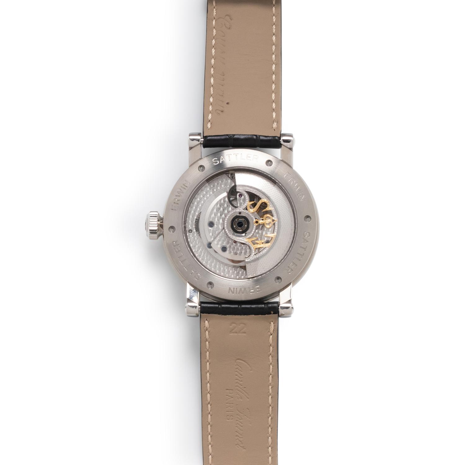 ERWIN SATTLER, STAINLESS STEEL 'REGULATEUR CLASSICA SECUNDA' WATCH