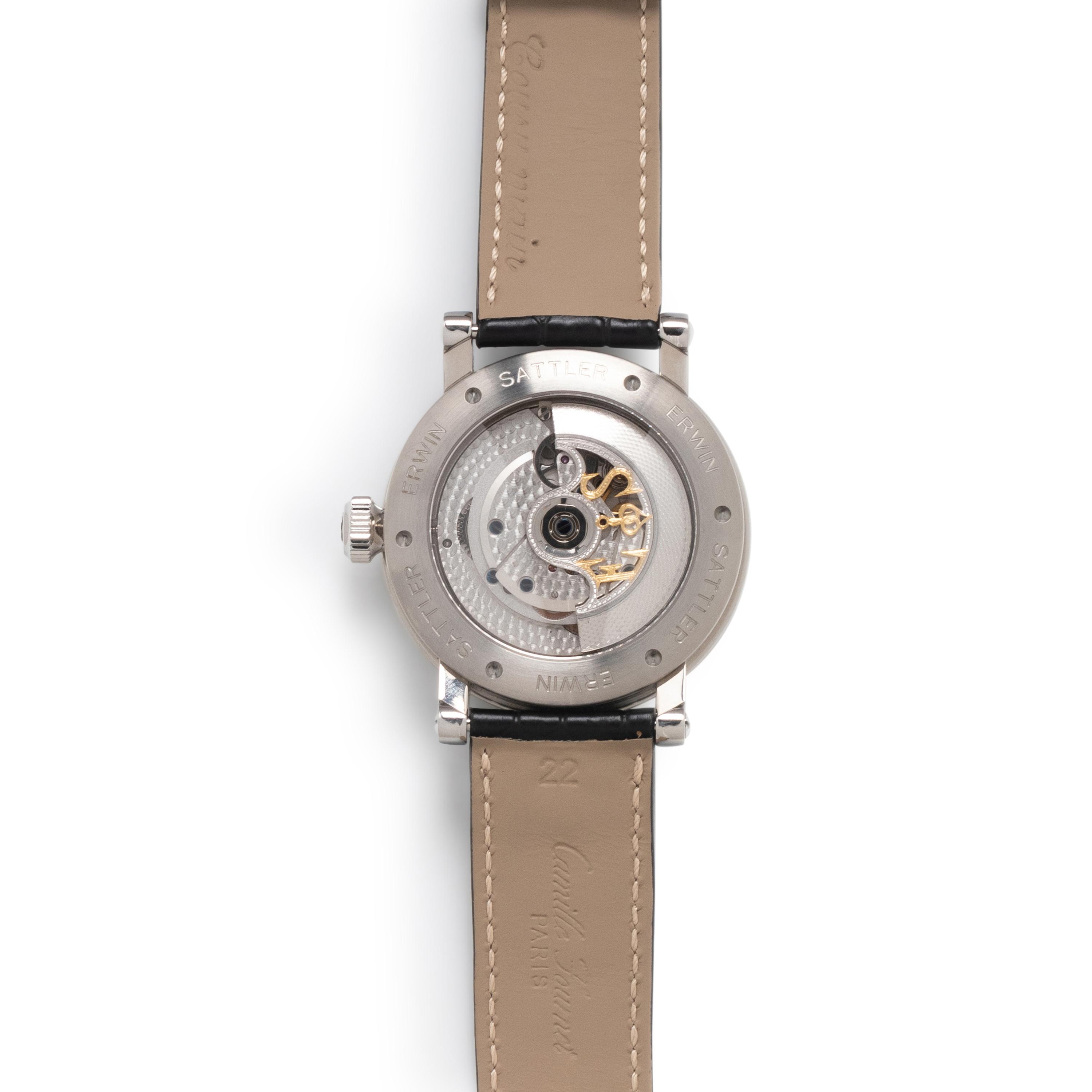 ERWIN SATTLER, STAINLESS STEEL 'REGULATEUR CLASSICA SECUNDA' WATCH