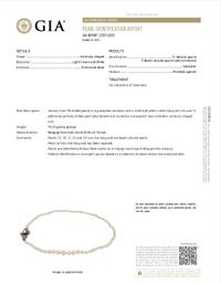 NATURAL AND CULTURED PEARL NECKLACE WITH SILVER-TOPPED GOLD AND DIAMOND CLASP