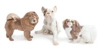 Three Bing & Grondahl Porcelain Figures Width of widest 7 inches. — 20TH CENTURY
