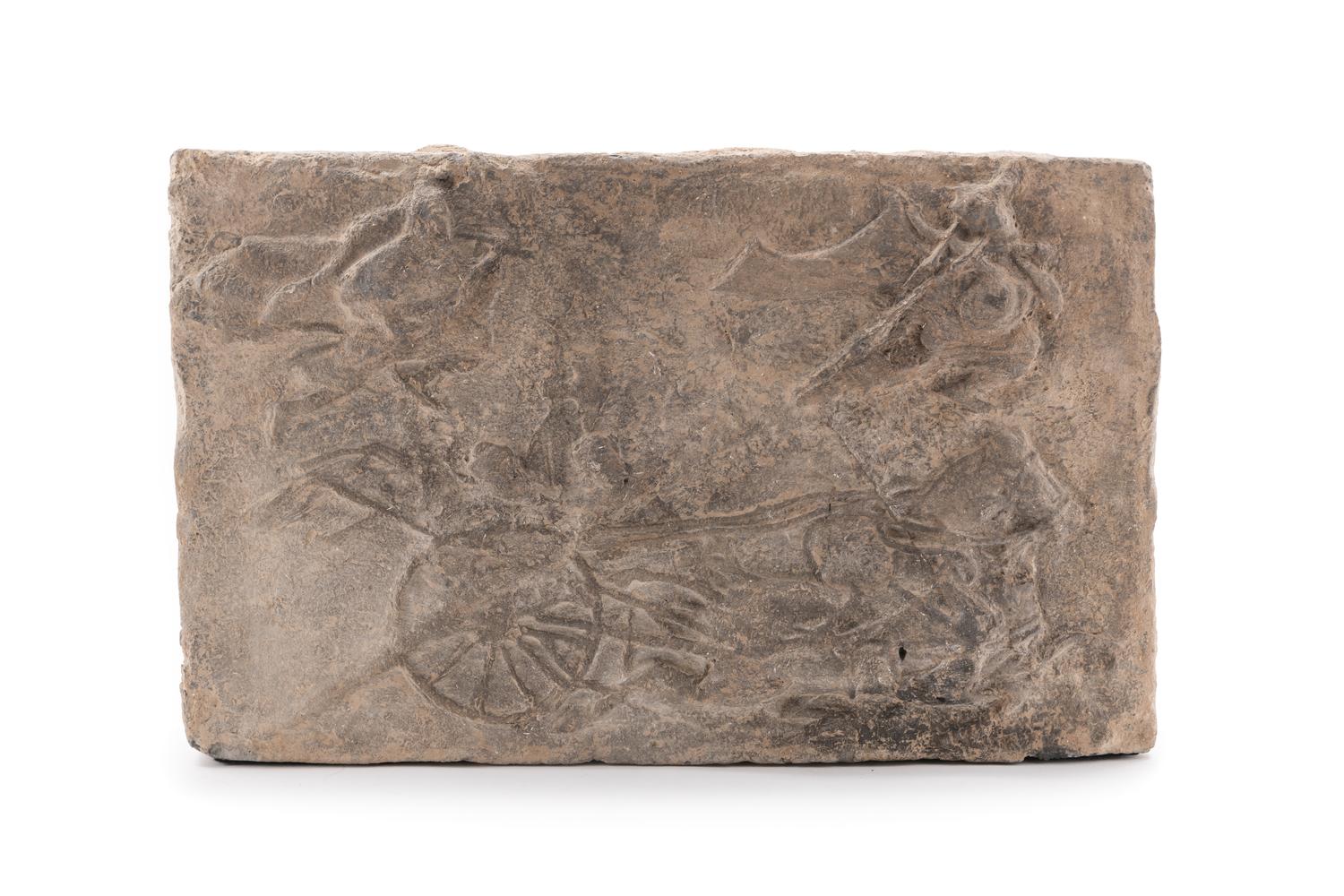 A Carved Pottery Architectural Tile