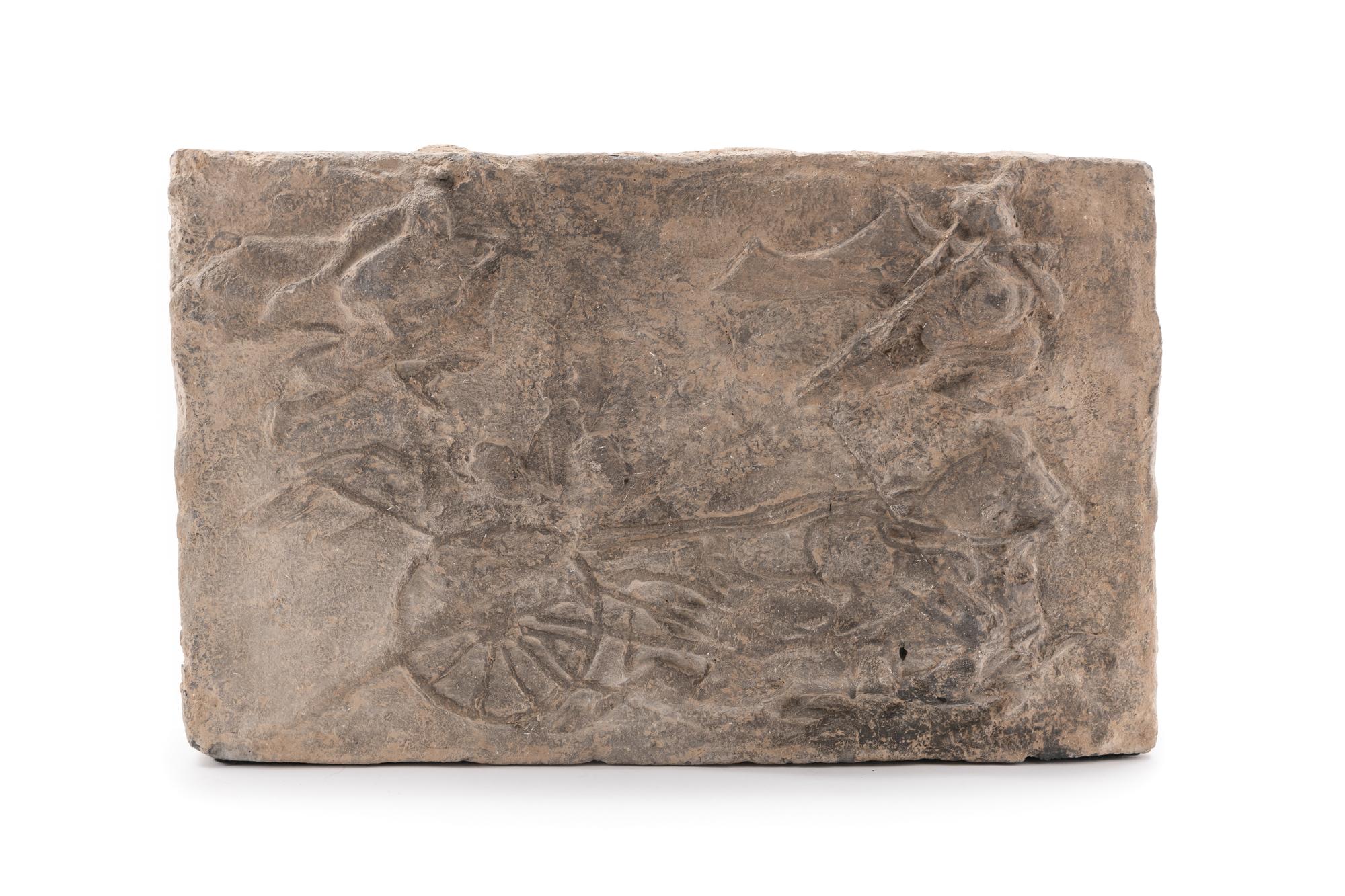 A Carved Pottery Architectural Tile