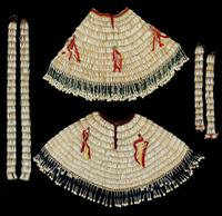 Two pairs of Sioux dentalium shell ear pendants first half 20th century