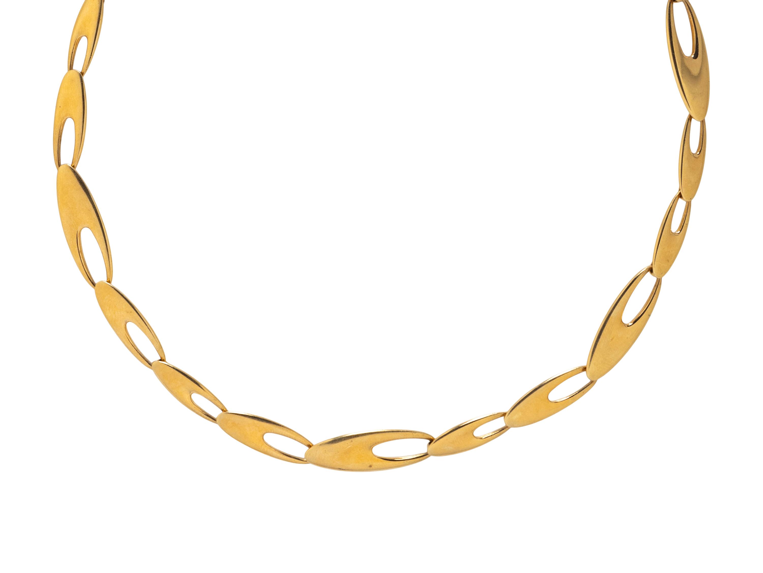 GEORG JENSEN, YELLOW GOLD NECKLACE