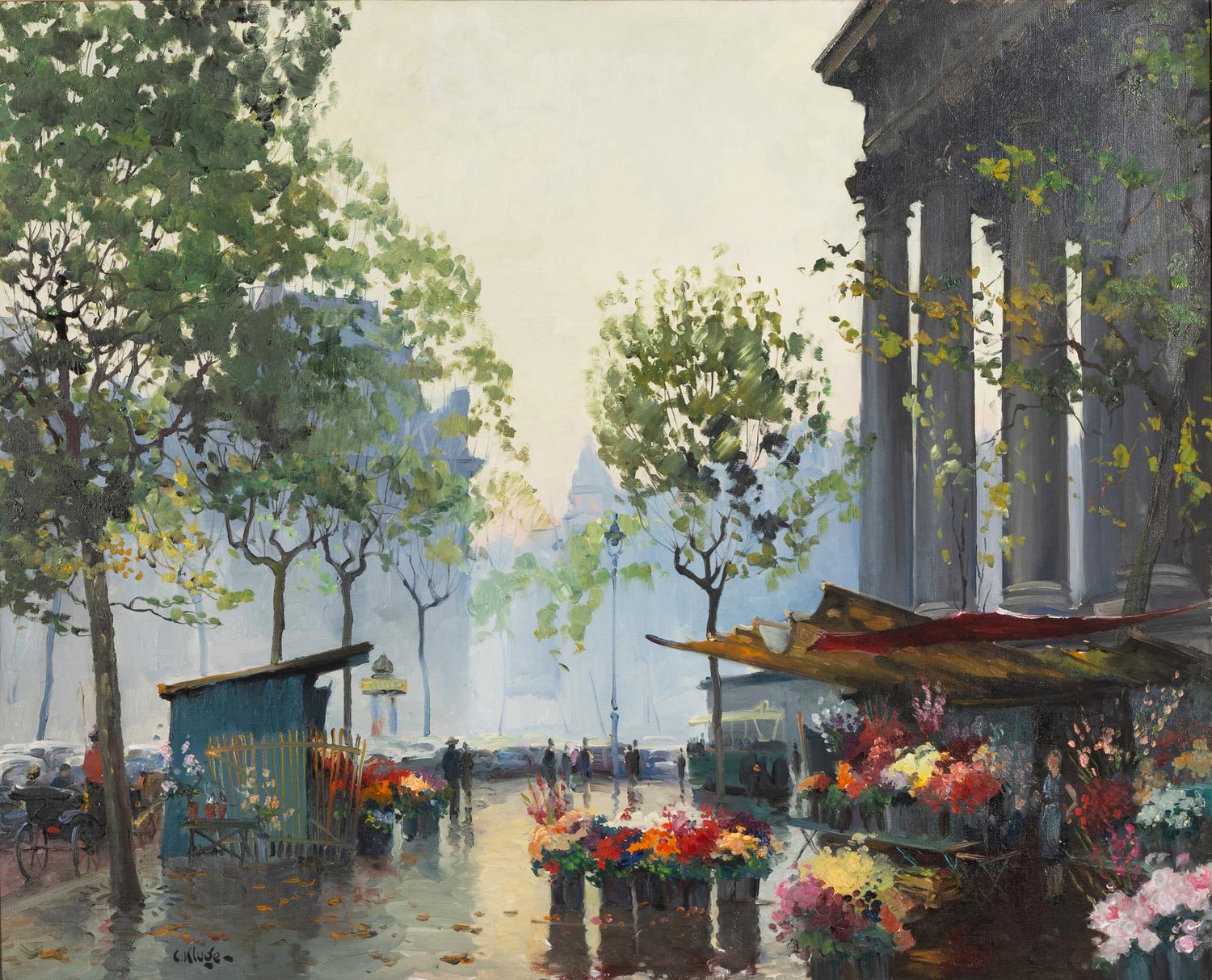 Constantin Kluge (French, 1912-2003) — Le Marché aux Fleurs