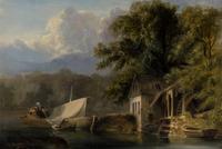 Mouth of the Wissahickon , 1836