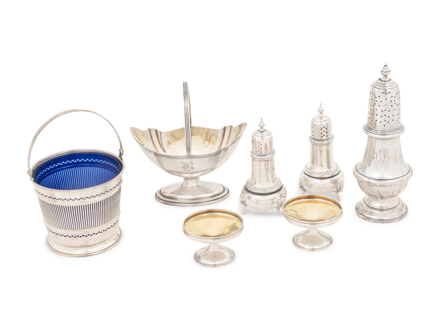 A Group of American Silver Table Articles
