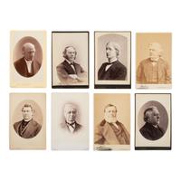 [Early Photography]. A group of 128 Items, including photographs of abolitionists, clergy, and academics.