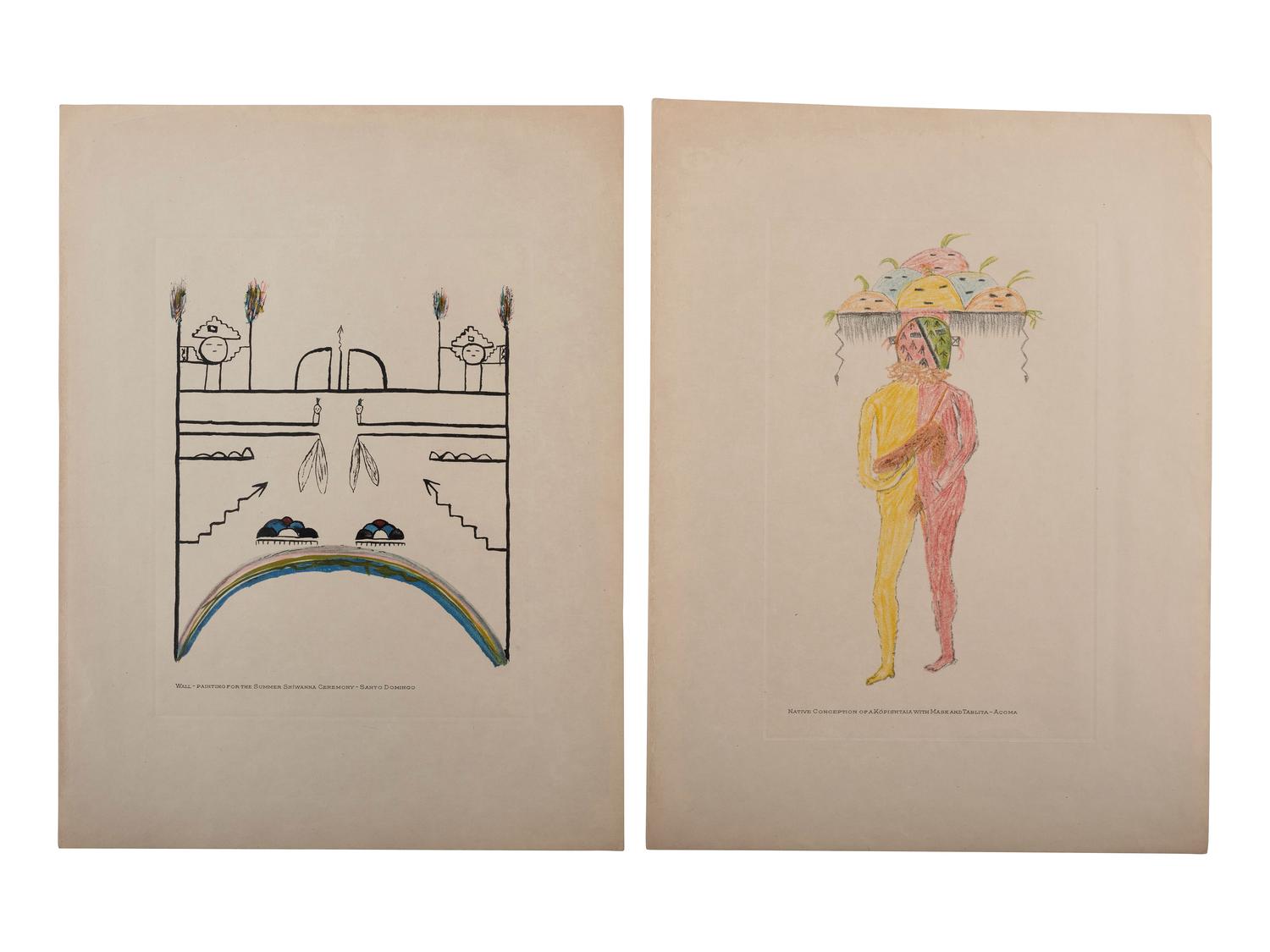 [NATIVE AMERICANS]. CURTIS, Edward S., photographer. A portfolio of 18 volume photogravures of Southwestern and Plains subjects.