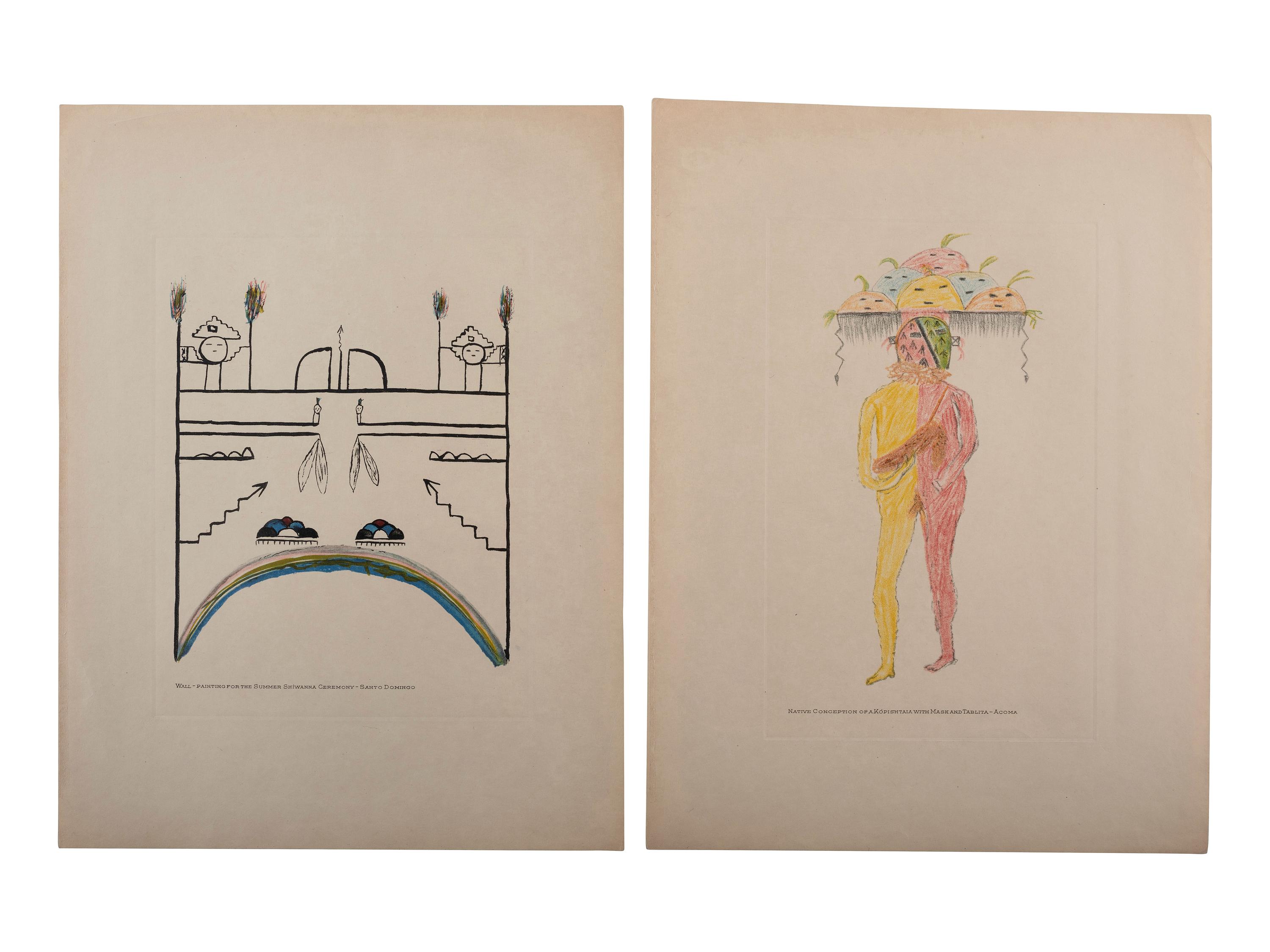 [NATIVE AMERICANS]. CURTIS, Edward S., photographer. A portfolio of 18 volume photogravures of Southwestern and Plains subjects.