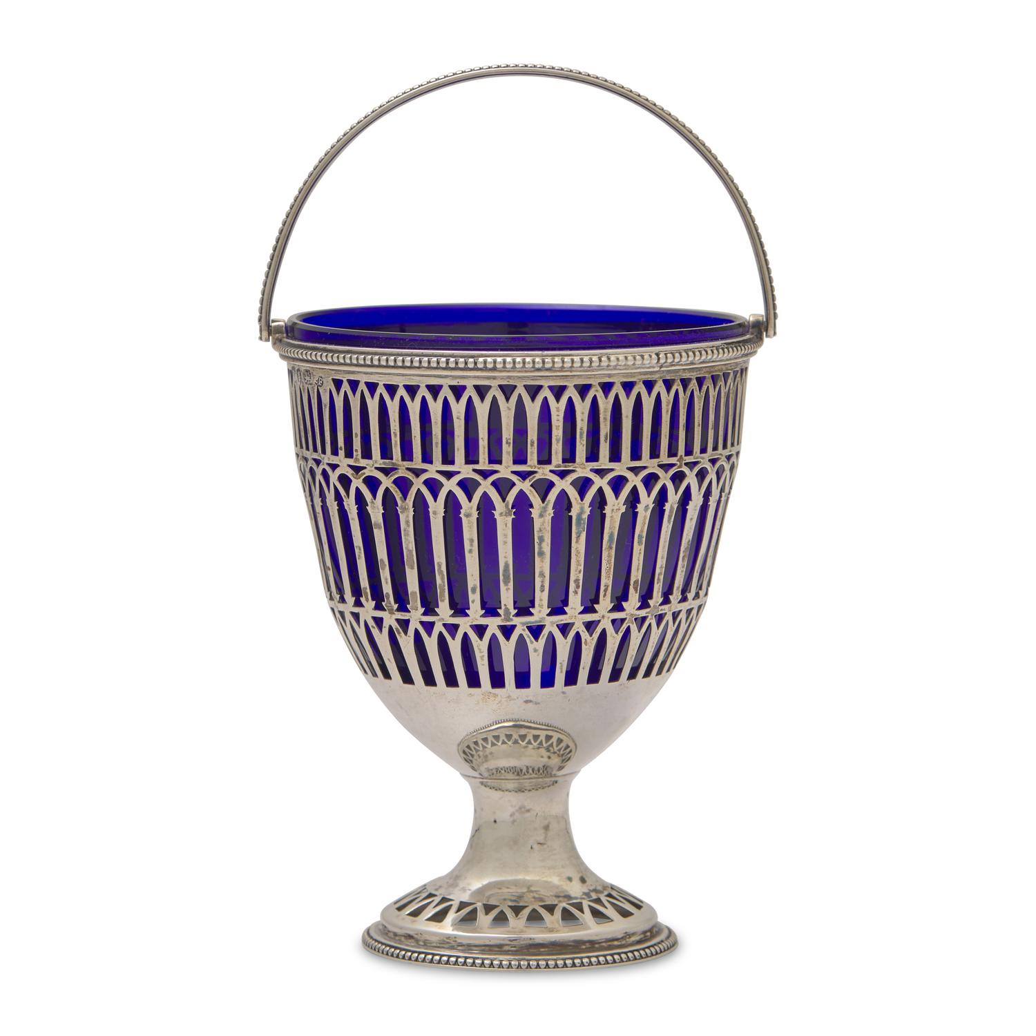 A George III Pierced Silver Sugar Basket