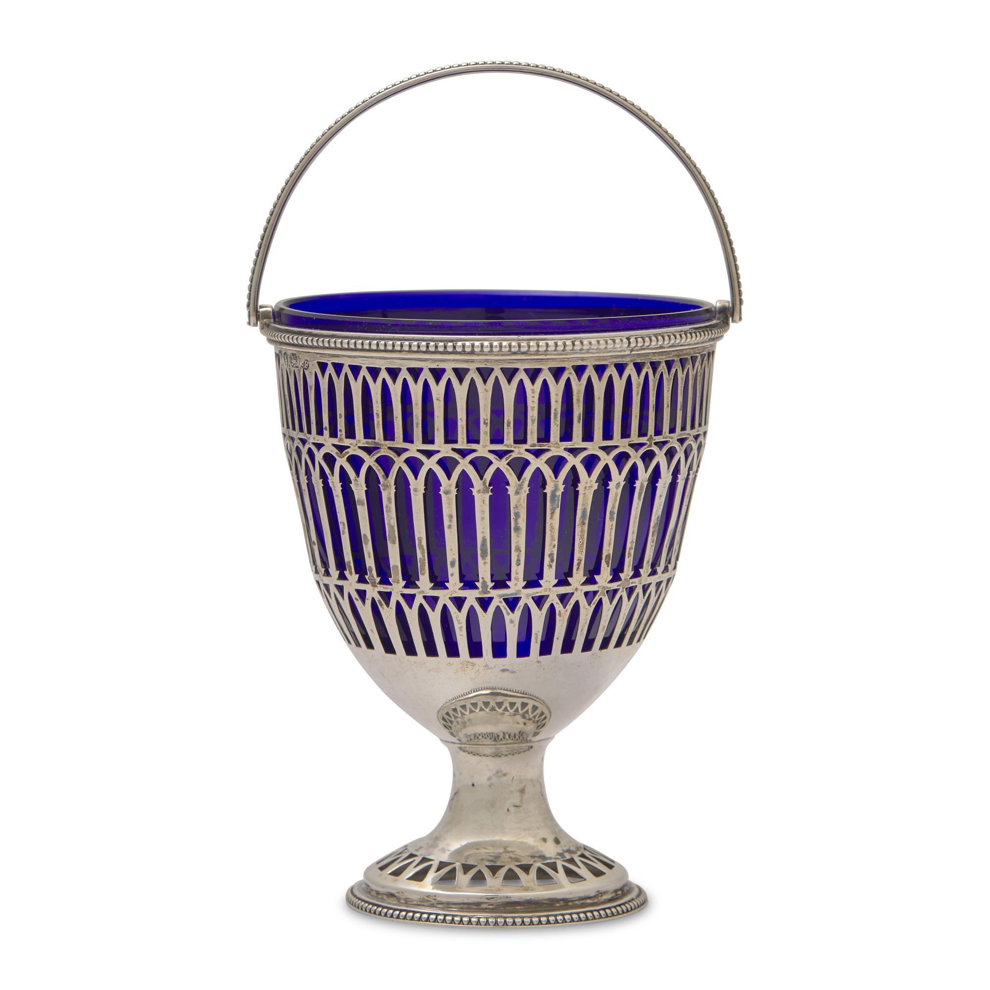 A George III Pierced Silver Sugar Basket