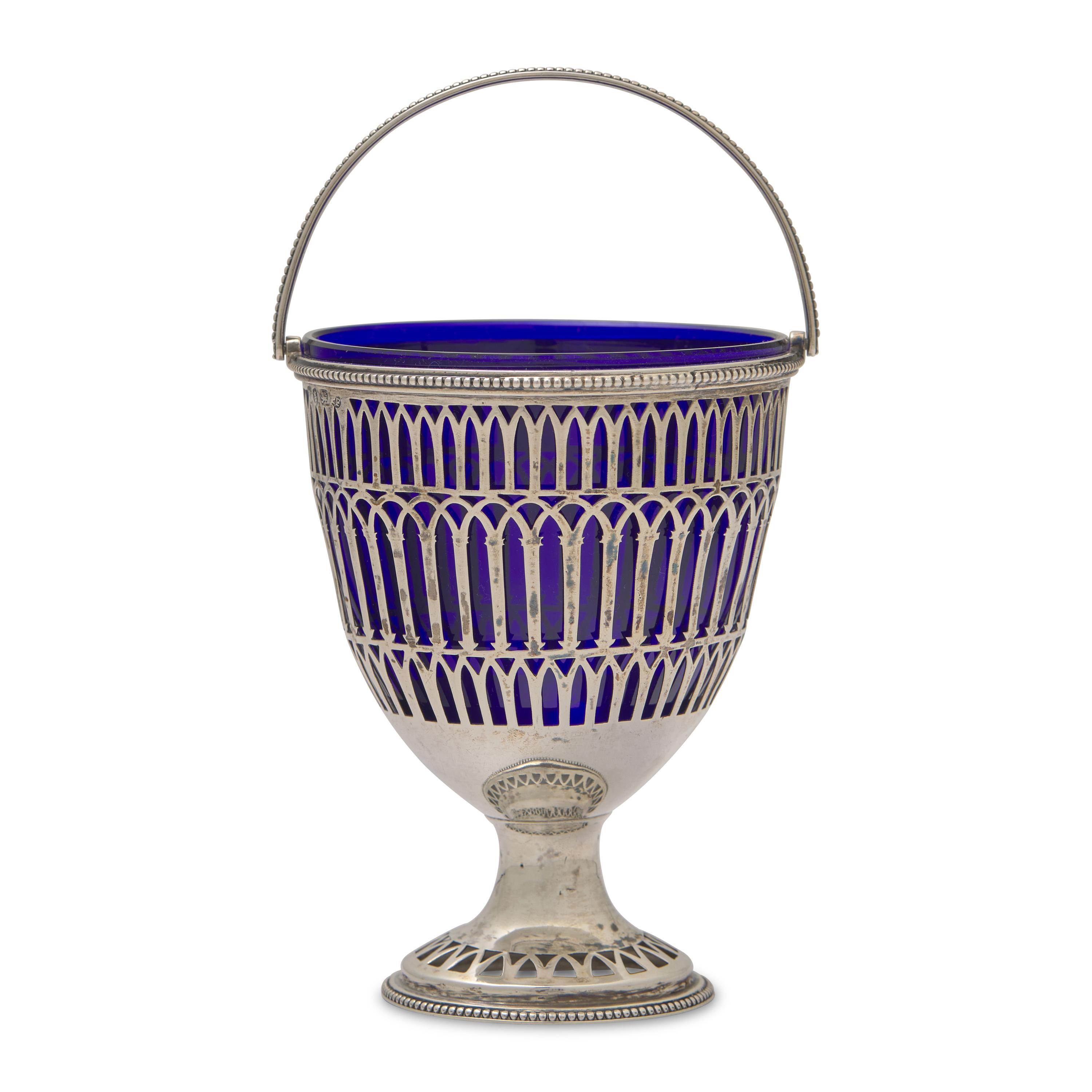 A George III Pierced Silver Sugar Basket