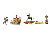 Four Marx Tin Lithograph Windup Toys
